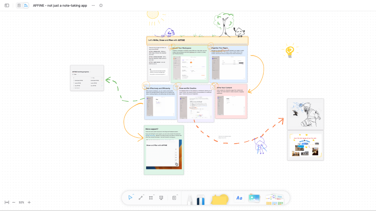 AFFiNE screenshot 2: Brainstorm with AI