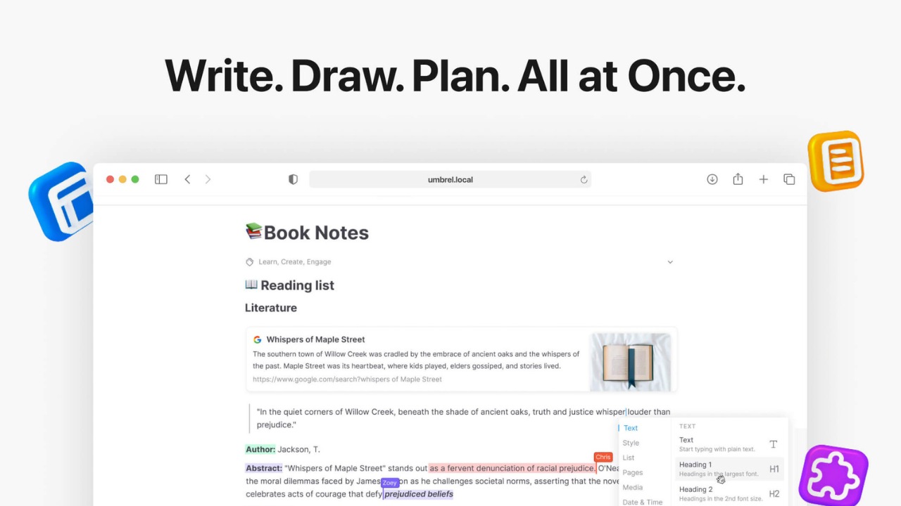 AFFiNE screenshot 3: Documents