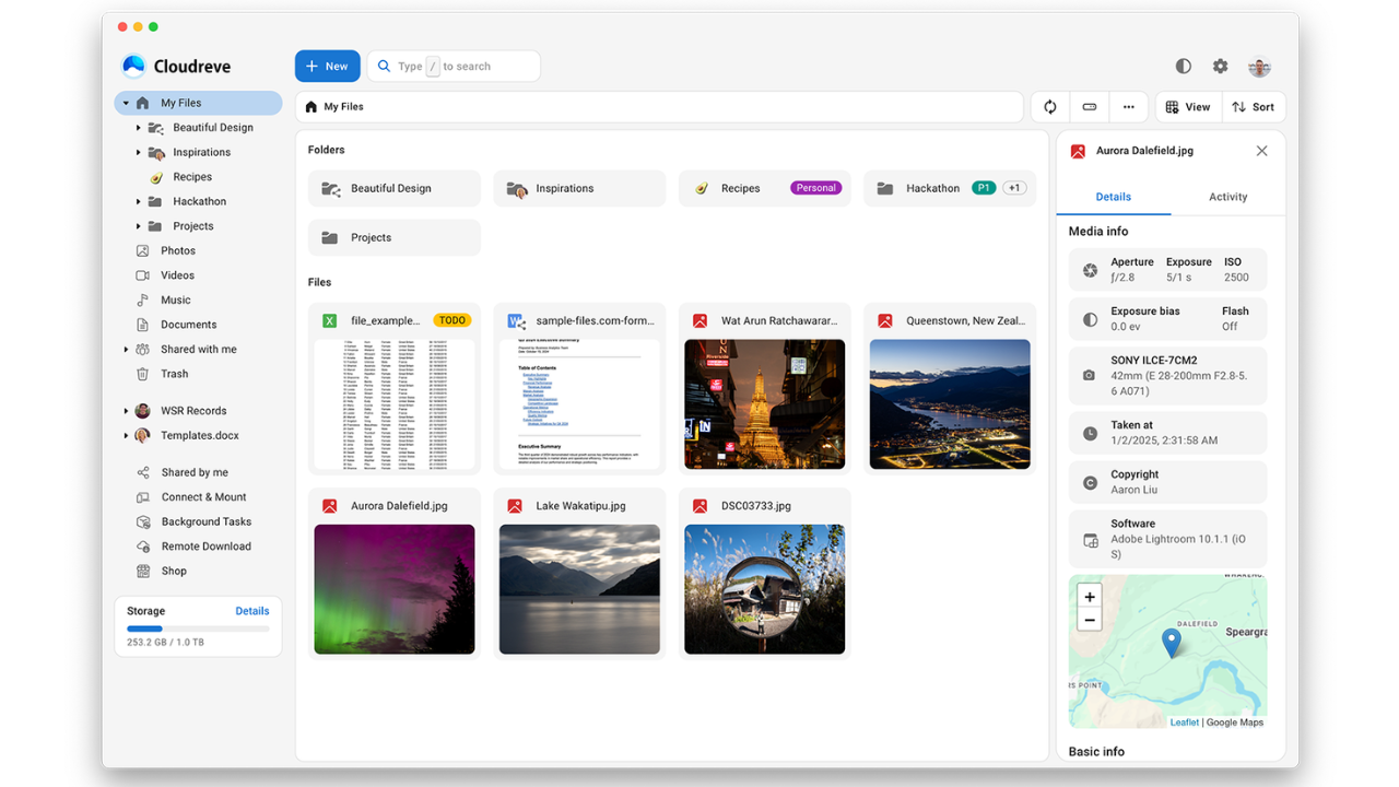 Cloudreve Pro screenshot 1: Files