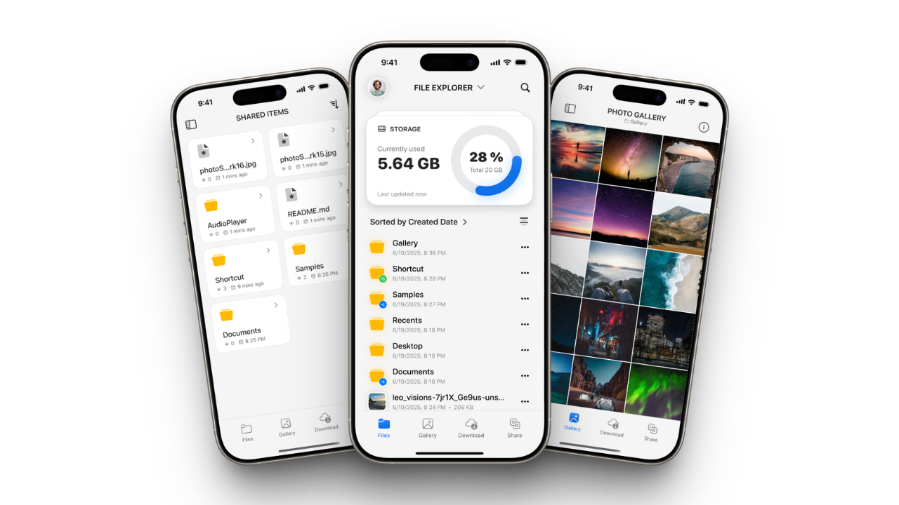 Cloudreve Pro screenshot 3: Mobile app