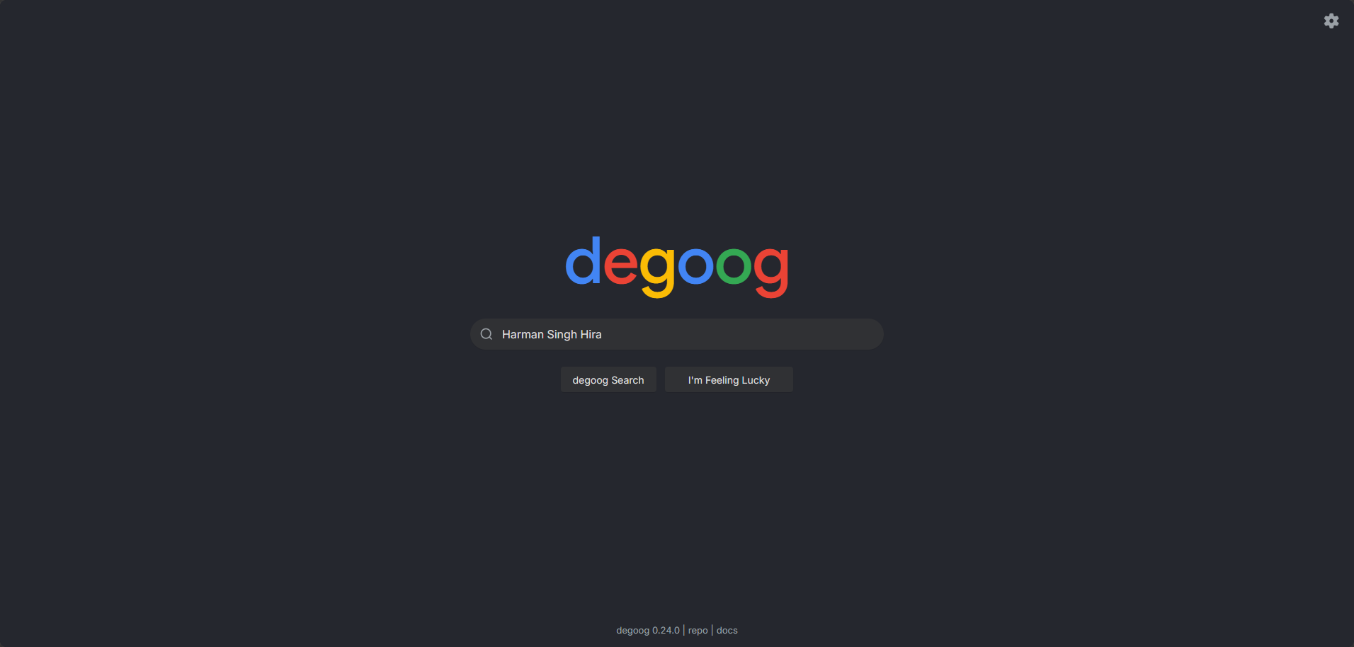 deGoog screenshot 1: Home
