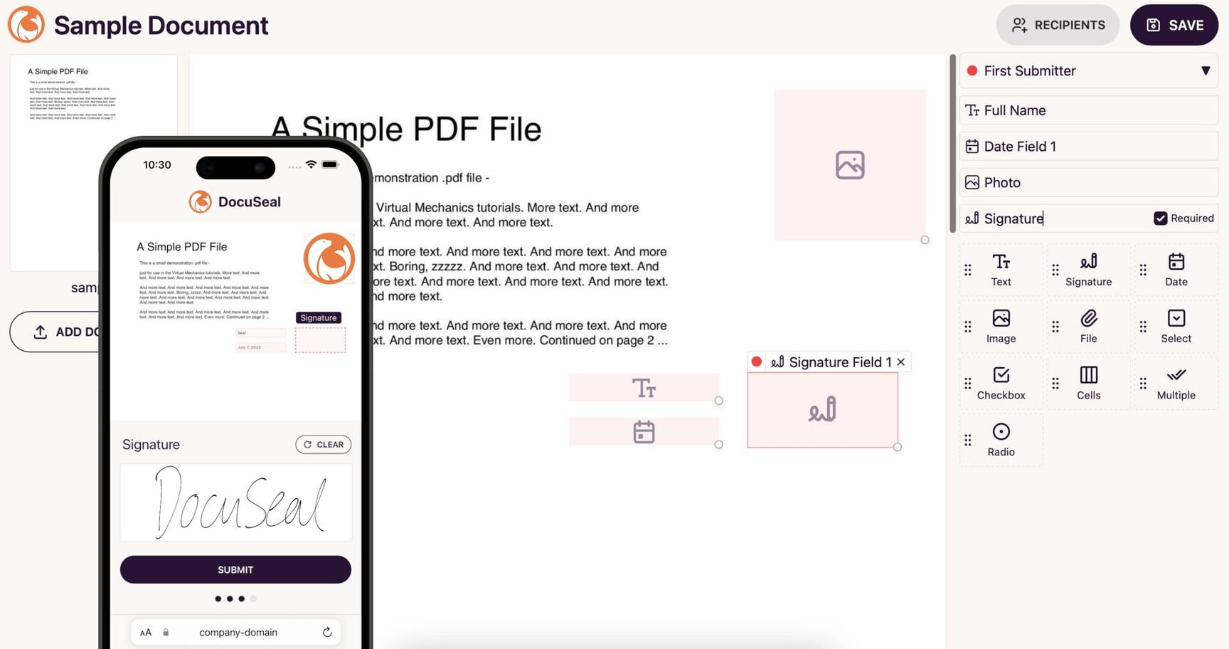 DocuSeal screenshot 2