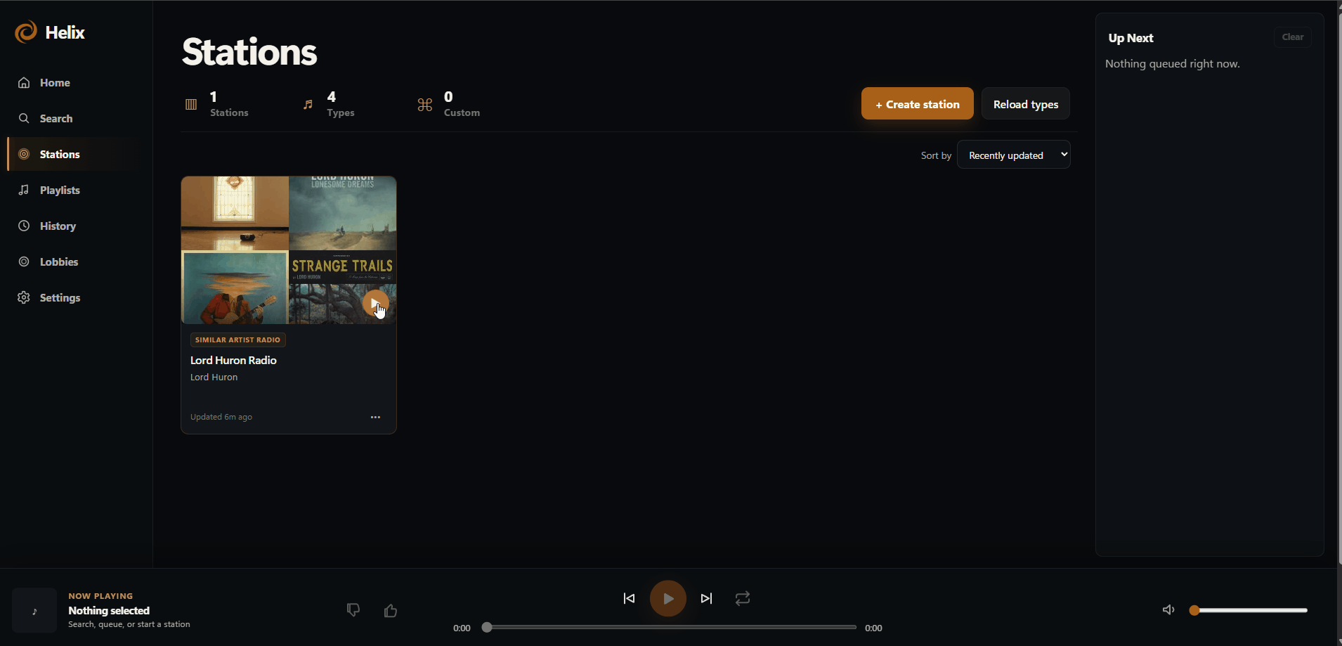 Helix screenshot 9: Reorder queue