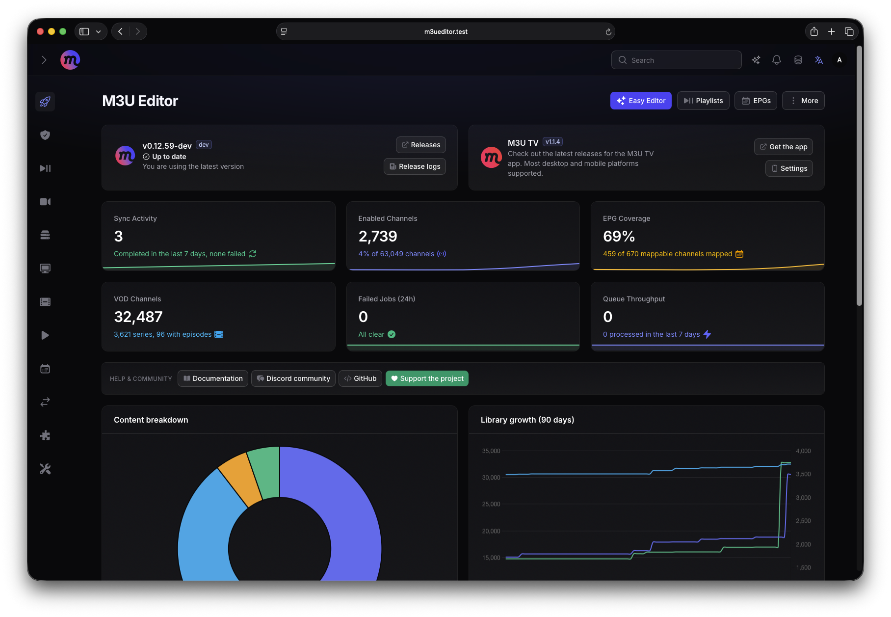 M3U Editor screenshot 2