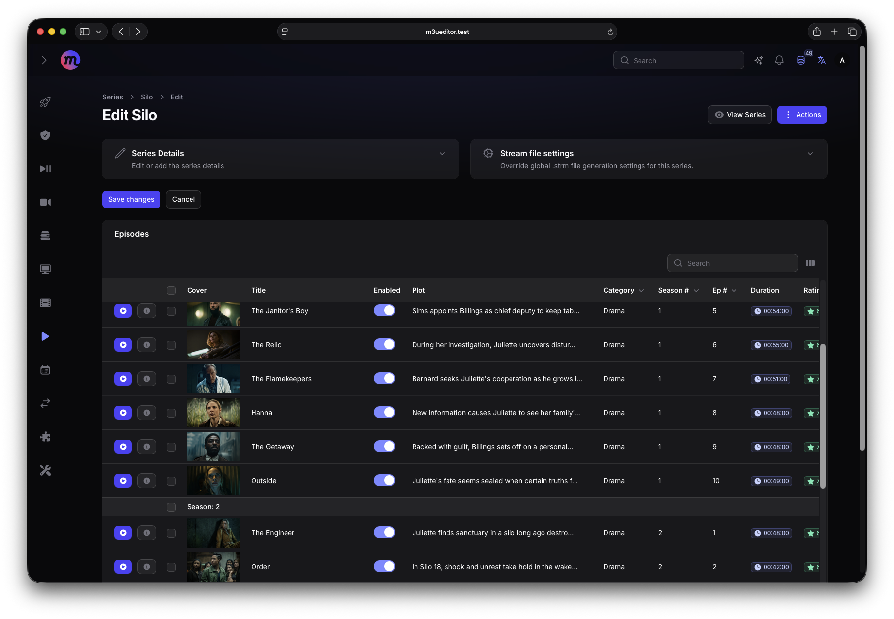 M3U Editor screenshot 3