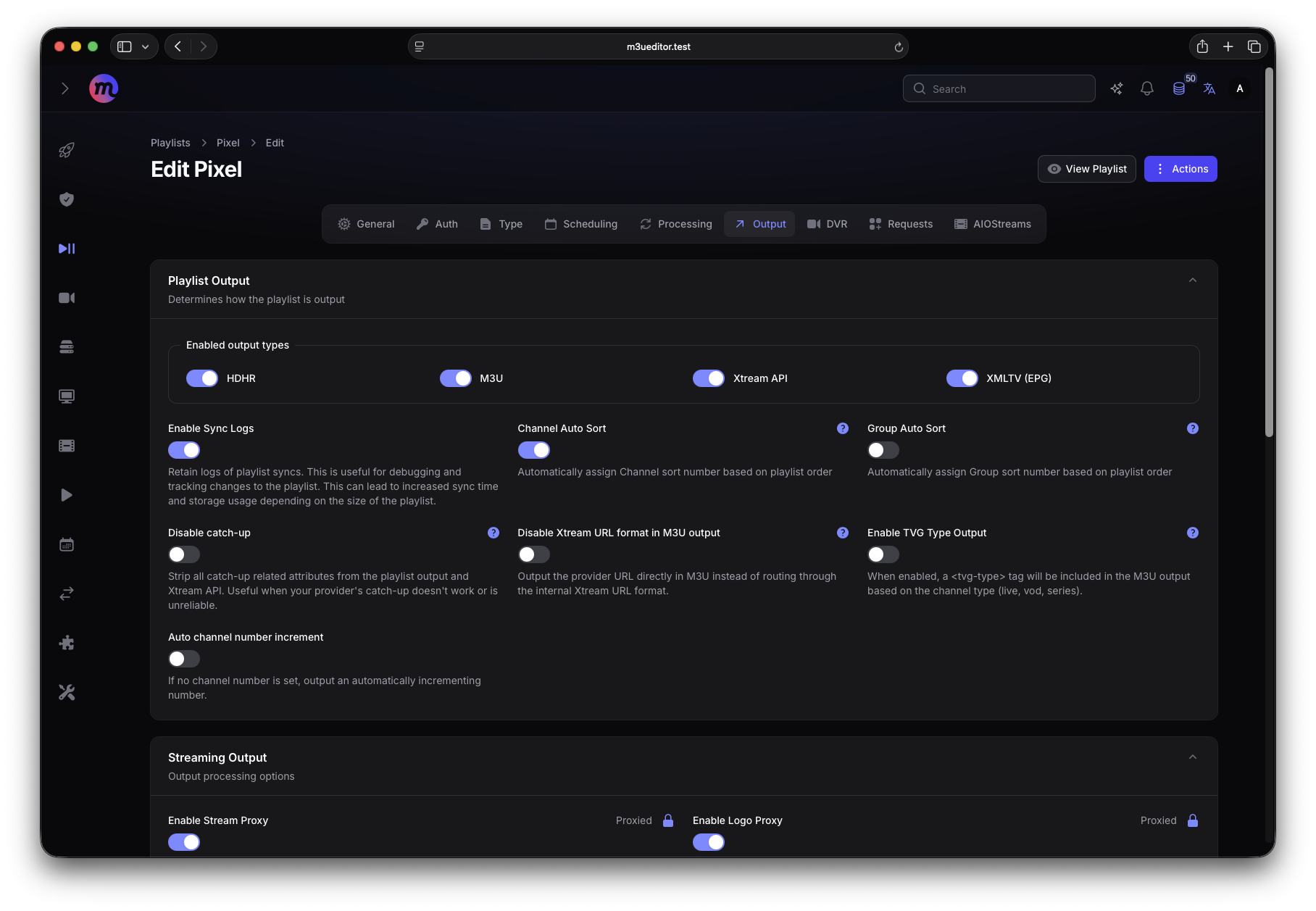 M3U Editor screenshot 4
