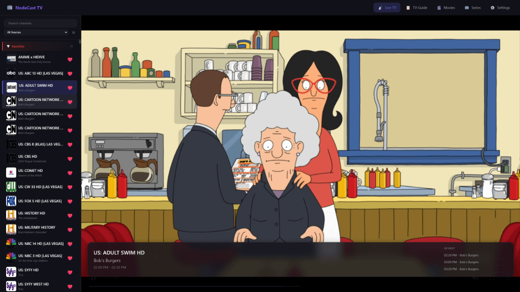 Nodecast TV screenshot 1