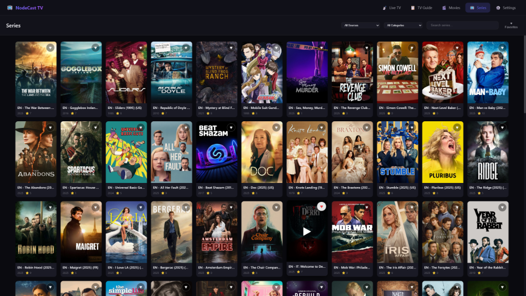 Nodecast TV screenshot 2