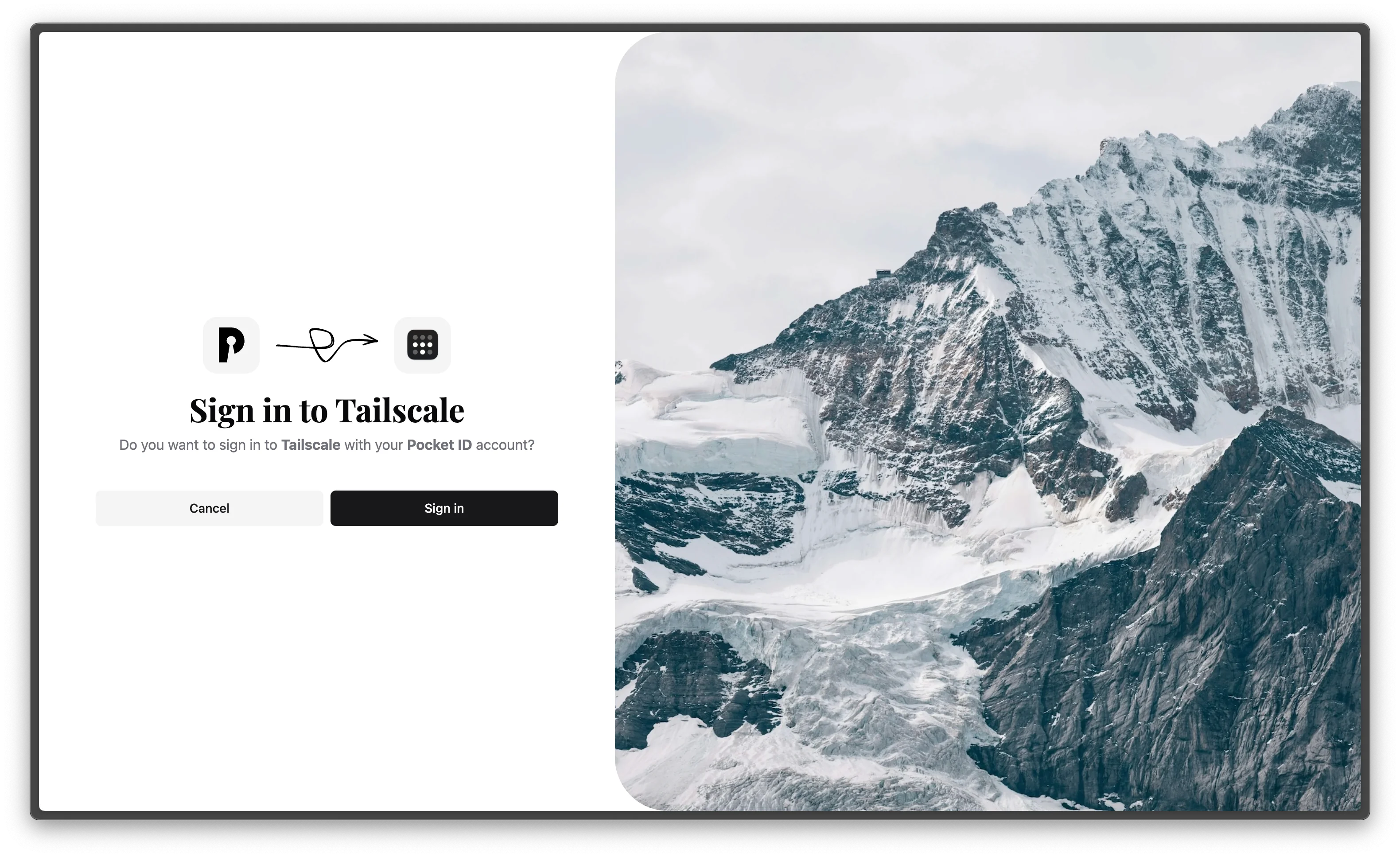 Pocket ID screenshot 1