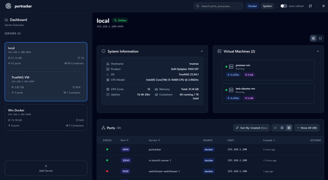portracker screenshot 1