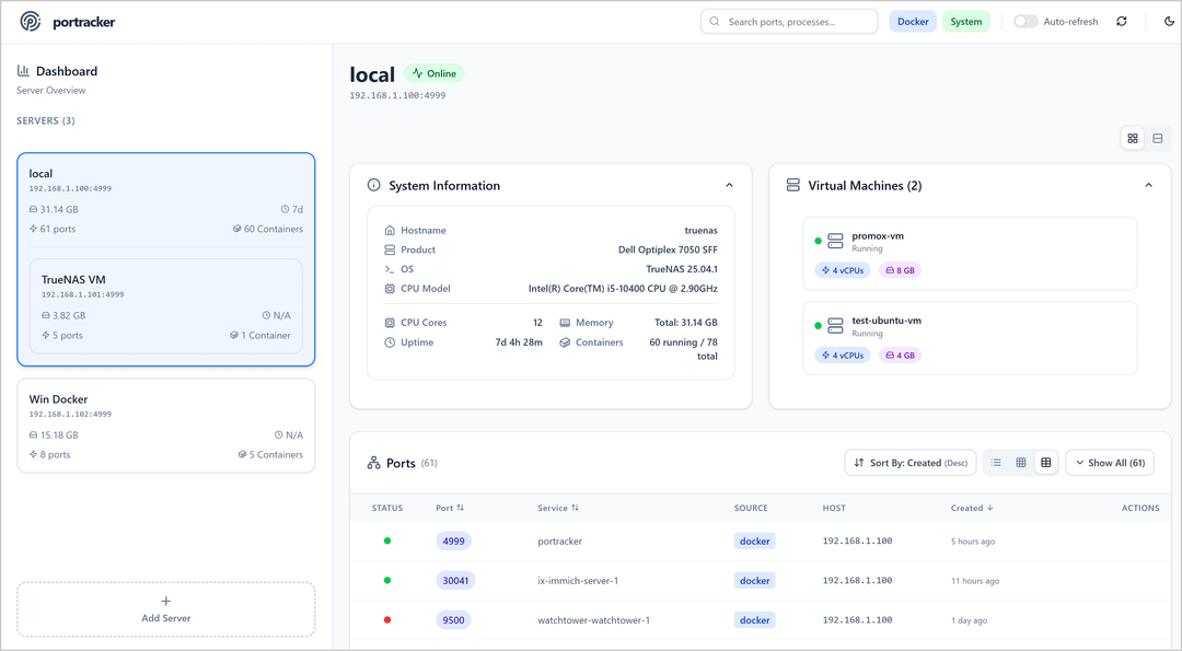 portracker screenshot 2