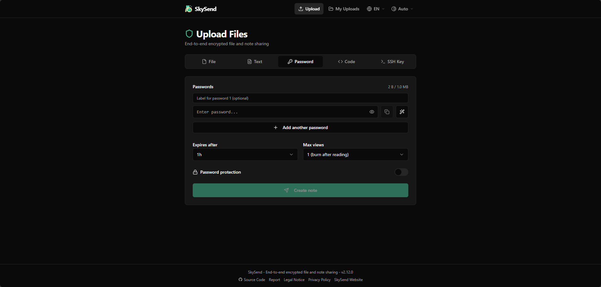 SkySend screenshot 4