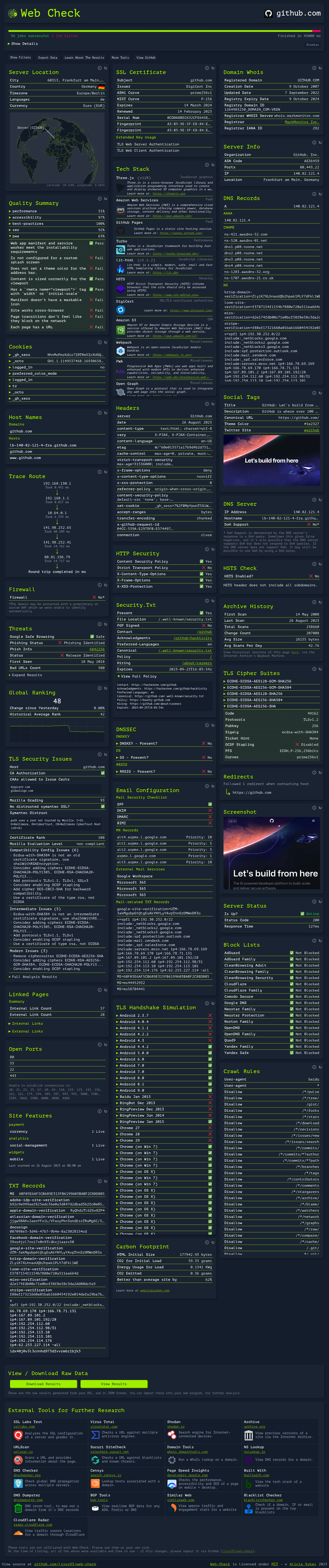 Web-Check screenshot 4